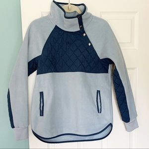 Abercrombie & Fitch Fleece Snap Front Sweatshirt